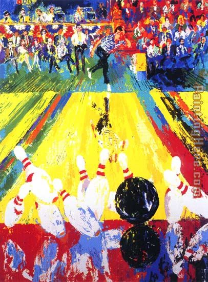 Million Dollar Strike painting - Leroy Neiman Million Dollar Strike art painting